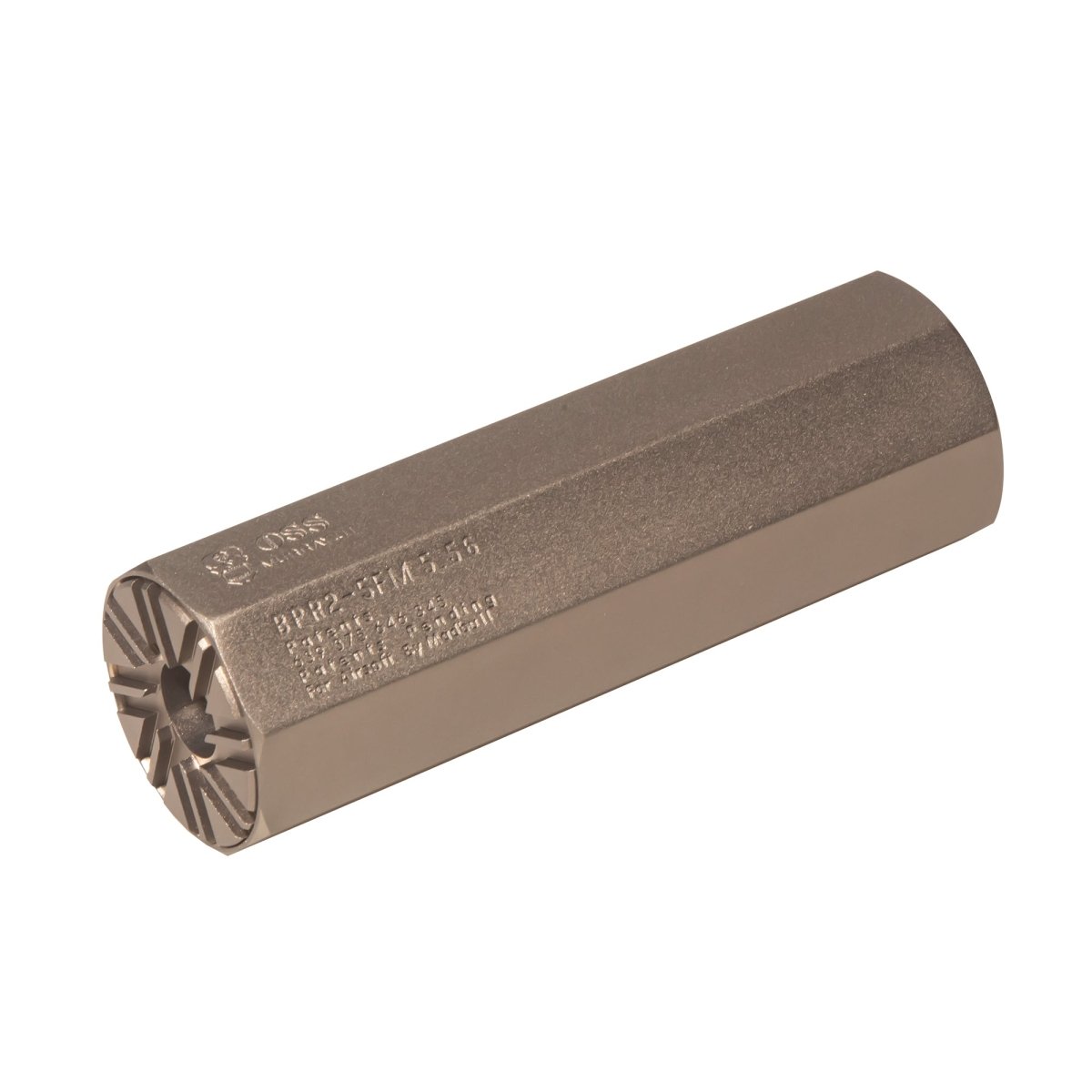 EMERBU Metal OSS BPR2 Octagonal Silencer(Tan) - EMERBUtoysEMERBUtoys