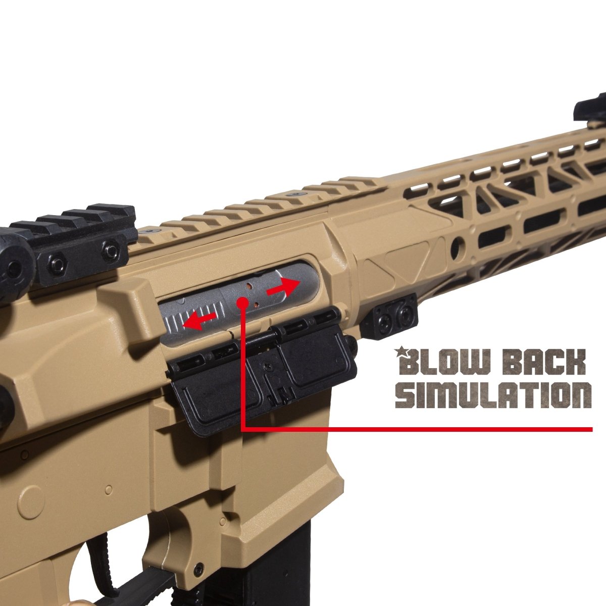 EMERBU Modified Gel Ball Blaster Gun ARP9 Extended(Tan) - EMERBUtoysEMERBUtoys