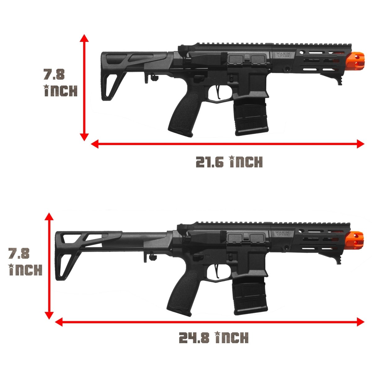 EMERBU Modified Gel Ball Blaster Gun PDX(Black) - EMERBUtoysEMERBUtoys