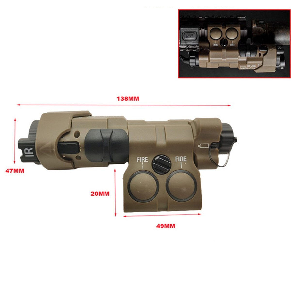 MAWL Indicator Battery Box(Tan) - EMERBUtoysEMERBUtoys