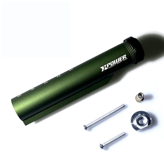 Metal AR BufferTube with Adapter(Green) - EMERBUtoysEMERBUtoys