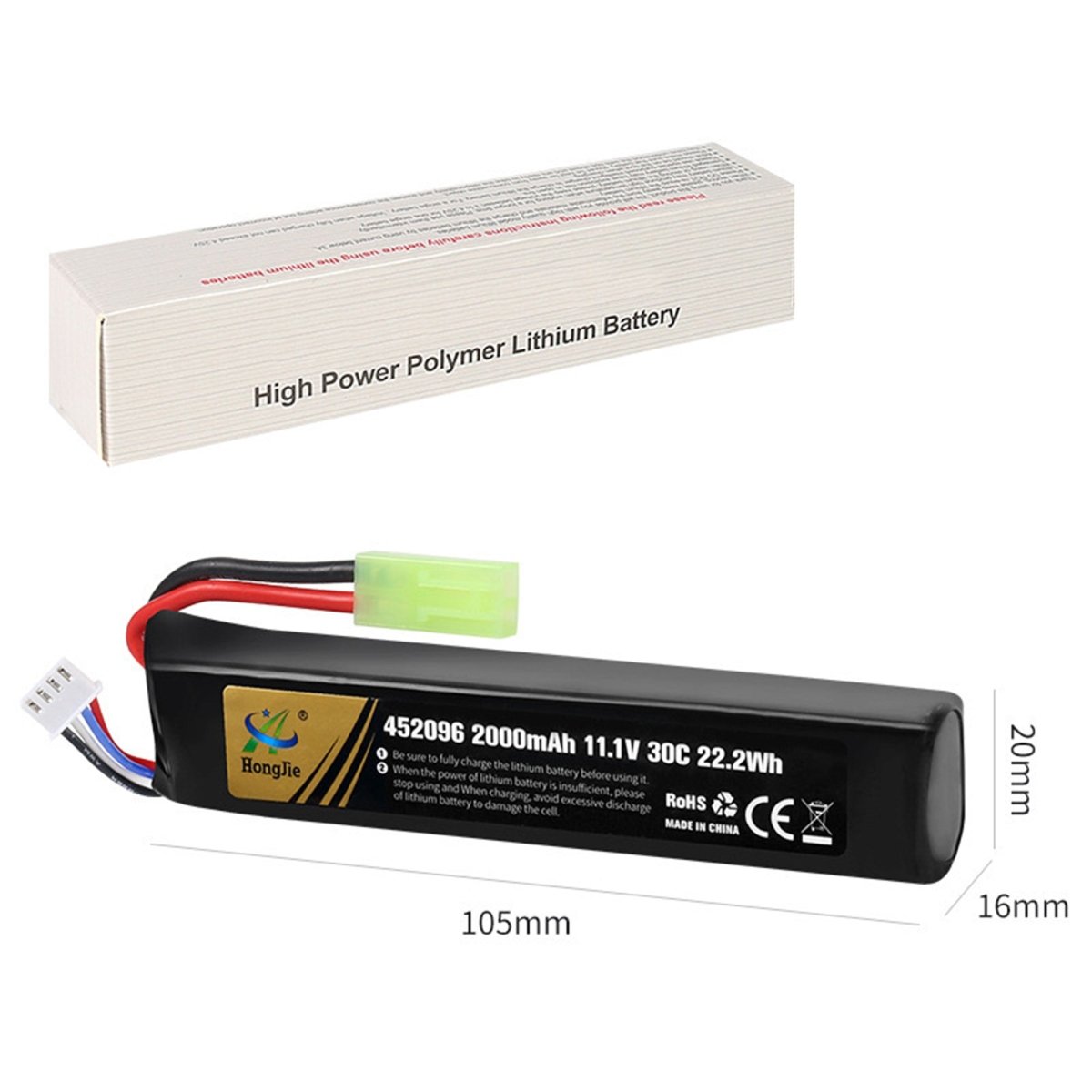 Tamiya Interface 11.1V Battery(2000mAh/30C) - EMERBUtoysEMERBUtoys