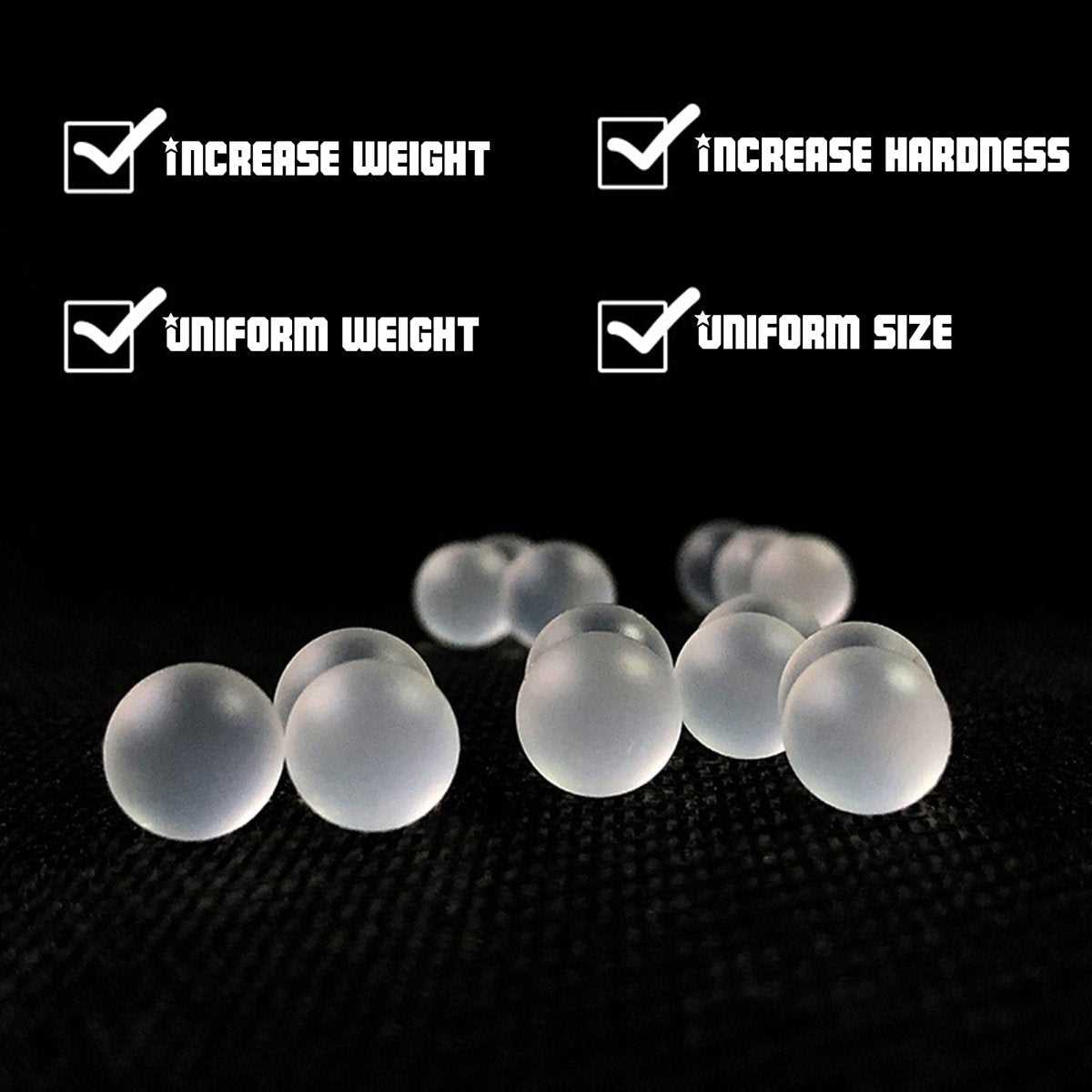 EMERBU Hardest Frosted 7.3mm Gel Balls(1kg) about 200,000 rounds - EmerbutoysEmerbutoys