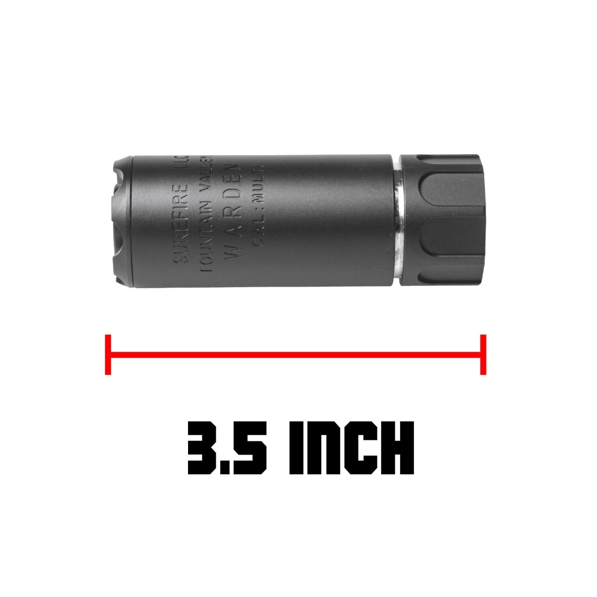 EMERBU Metal 3.5" SOCOM Silencer(Black) - EmerbutoysEmerbutoys