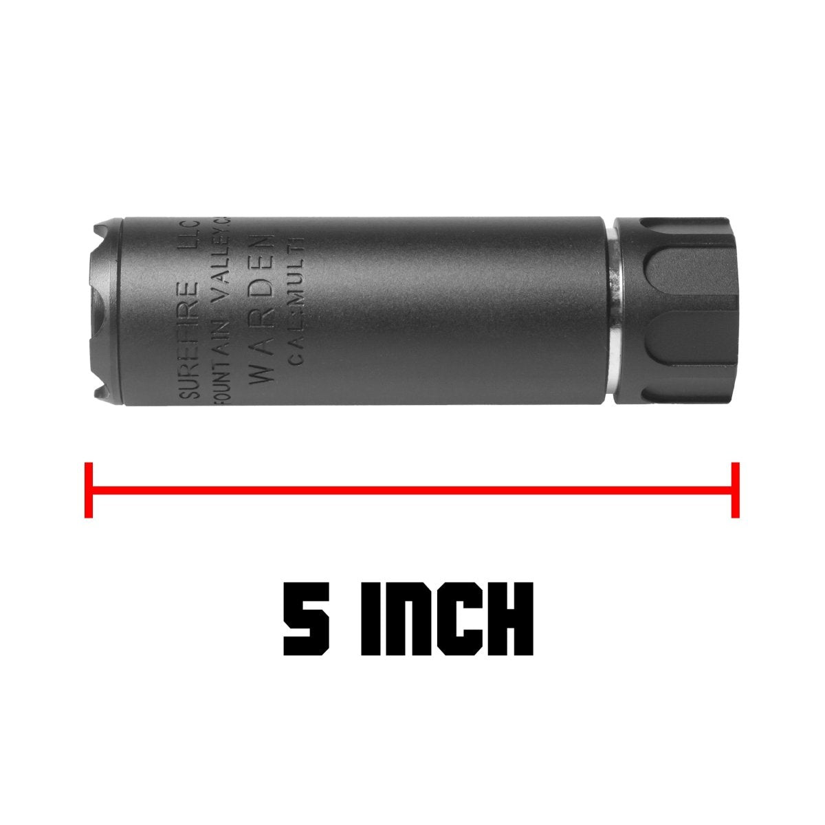 EMERBU Metal 5" SOCOM Silencer(Black) - EmerbutoysEmerbutoys