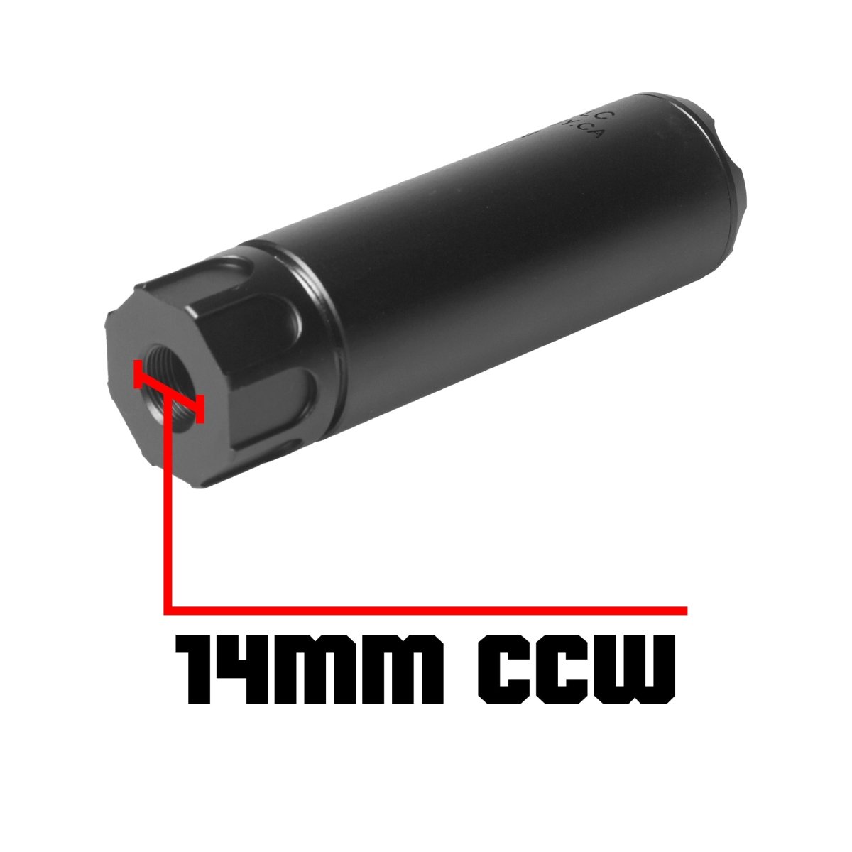 EMERBU Metal 5" SOCOM Silencer(Black) - EmerbutoysEmerbutoys