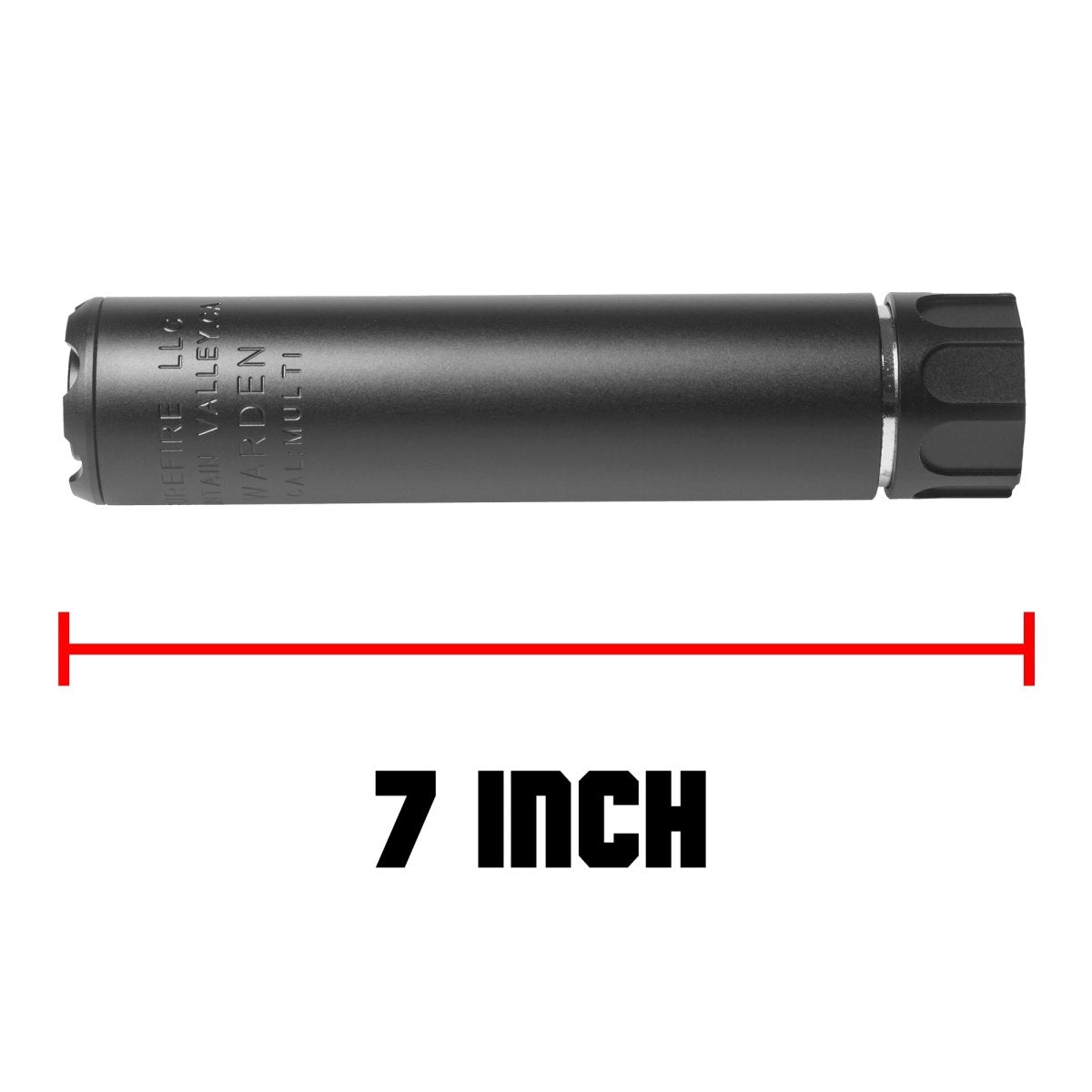 EMERBU Metal 7" SOCOM Silencer(Black) - EmerbutoysEmerbutoys