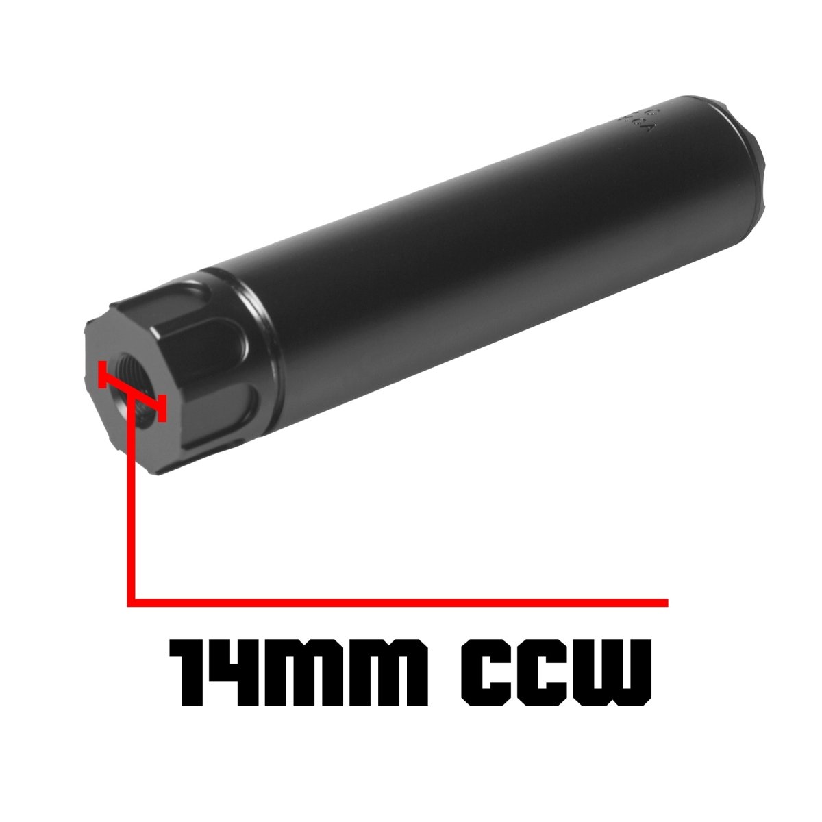 EMERBU Metal 7" SOCOM Silencer(Black) - EmerbutoysEmerbutoys